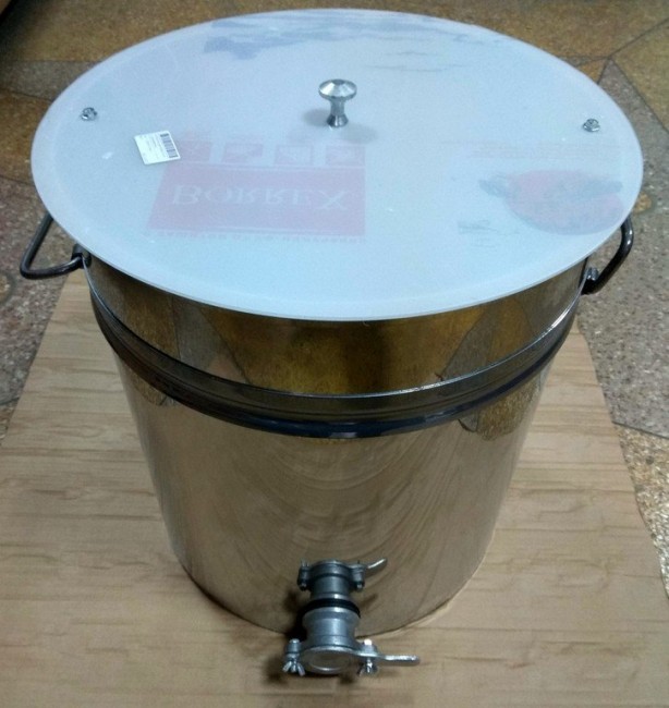 Бак-відстійник для меду 50 л, кран нержавіючий