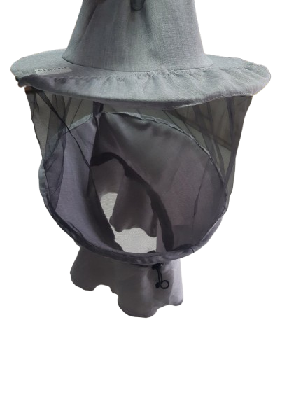 Маска бджоляра, льон-габардин, сітка навколо