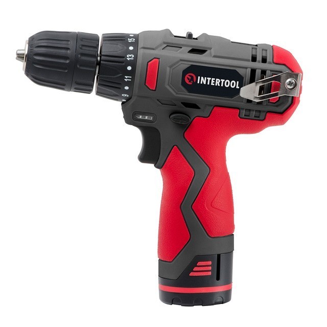 Дриль-шуруповерт акумуляторний INTERTOOL DT-0310 Li-Ion, 12В, 30 Нм Дриль-шуруповерт акумуляторний INTERTOOL DT-0310 Li-Ion, 12В, 30 Нм
