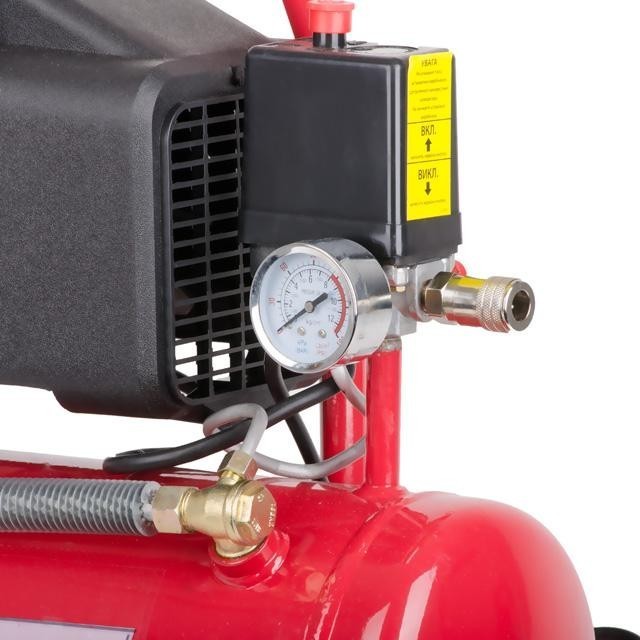 Компресор 9 л, 0.75 кВт, 220 В, 8 атм, 160 л/хв INTERTOOL PT-0002