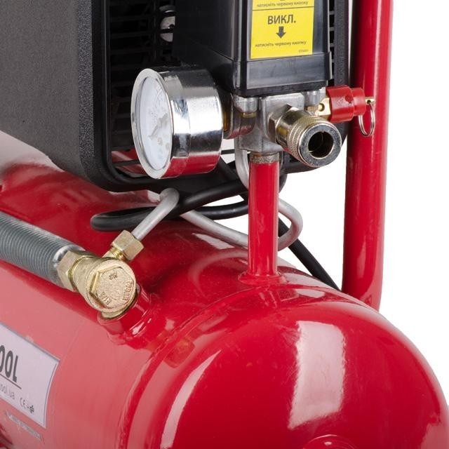 Компресор 9 л, 0.75 кВт, 220 В, 8 атм, 160 л/хв INTERTOOL PT-0002