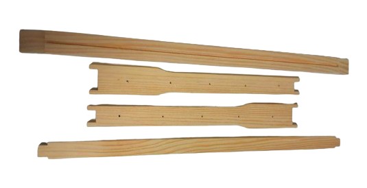 Заготовка для рамки 'Дадан' сосна (з вибіркою) з отворами в бічних планках, єврозамок