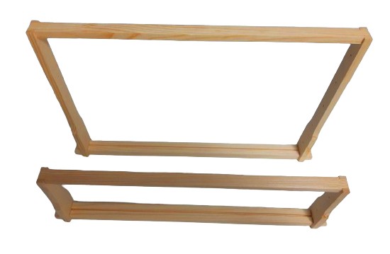 Заготовка для рамки 'Дадан' сосна (з вибіркою) з отворами в бічних планках, єврозамок