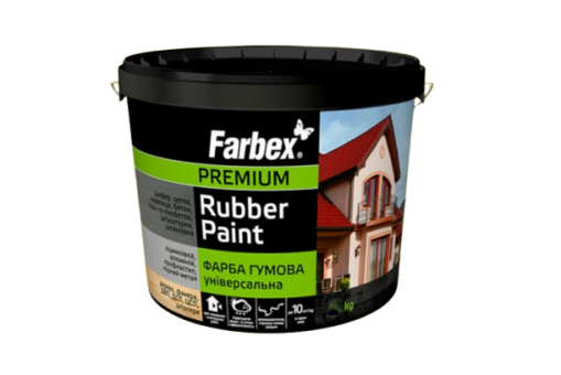 Farbex, фарба біла, гумова універсальна для вуликів 1,2 кг