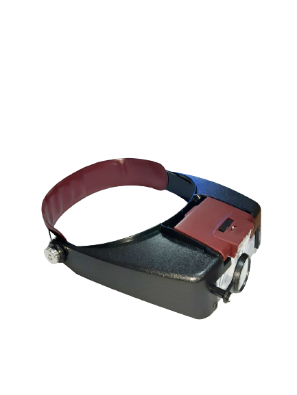 Лупа бінокулярна налобна з підсвічуванням для матководів