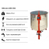 Медогонка 8-рамкова автоматична напівповоротна (ремінний привід) на рамку Дадан, Ø 900 мм 8HABN