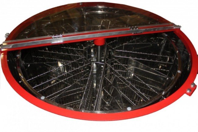 Медогонка 8-рамкова автоматична напівповоротна (ремінний привід) на рамку Дадан, Ø 900 мм 8HABN