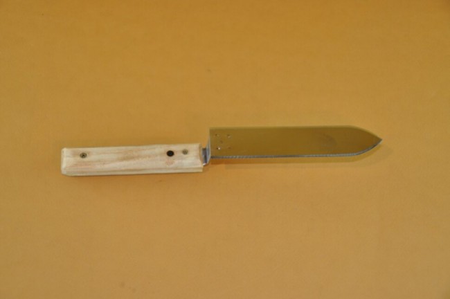 Ніж пасічний 150, нержавіюча сталь (широкий)