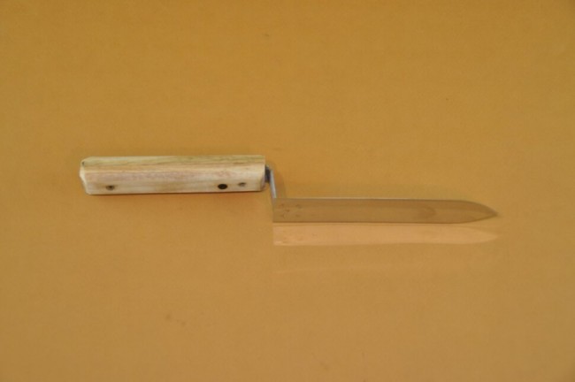 Ніж пасічний 150, нержавіюча сталь (широкий)