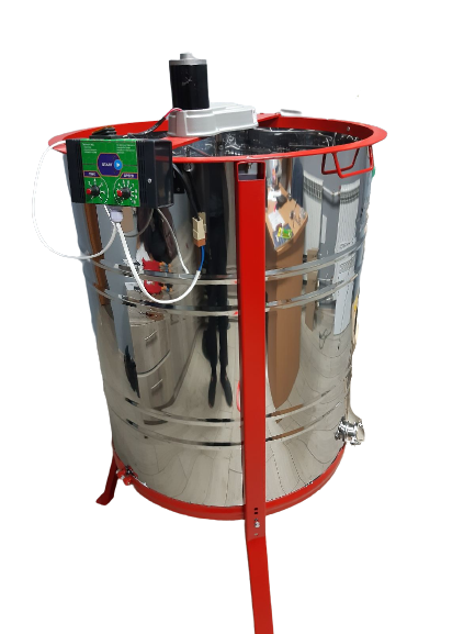 Медогонка 4-х рам. поворотна, бак, деталі ротора, касети зварені – нерж, кран – нерж. (М5005)