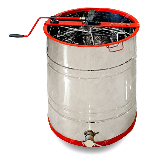 Медогонка 4-х рам. поворотна, бак, деталі ротора, касети зварені – нерж, кран – нерж. (М5005)